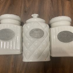 Coffee/Tea/Sugar Containers