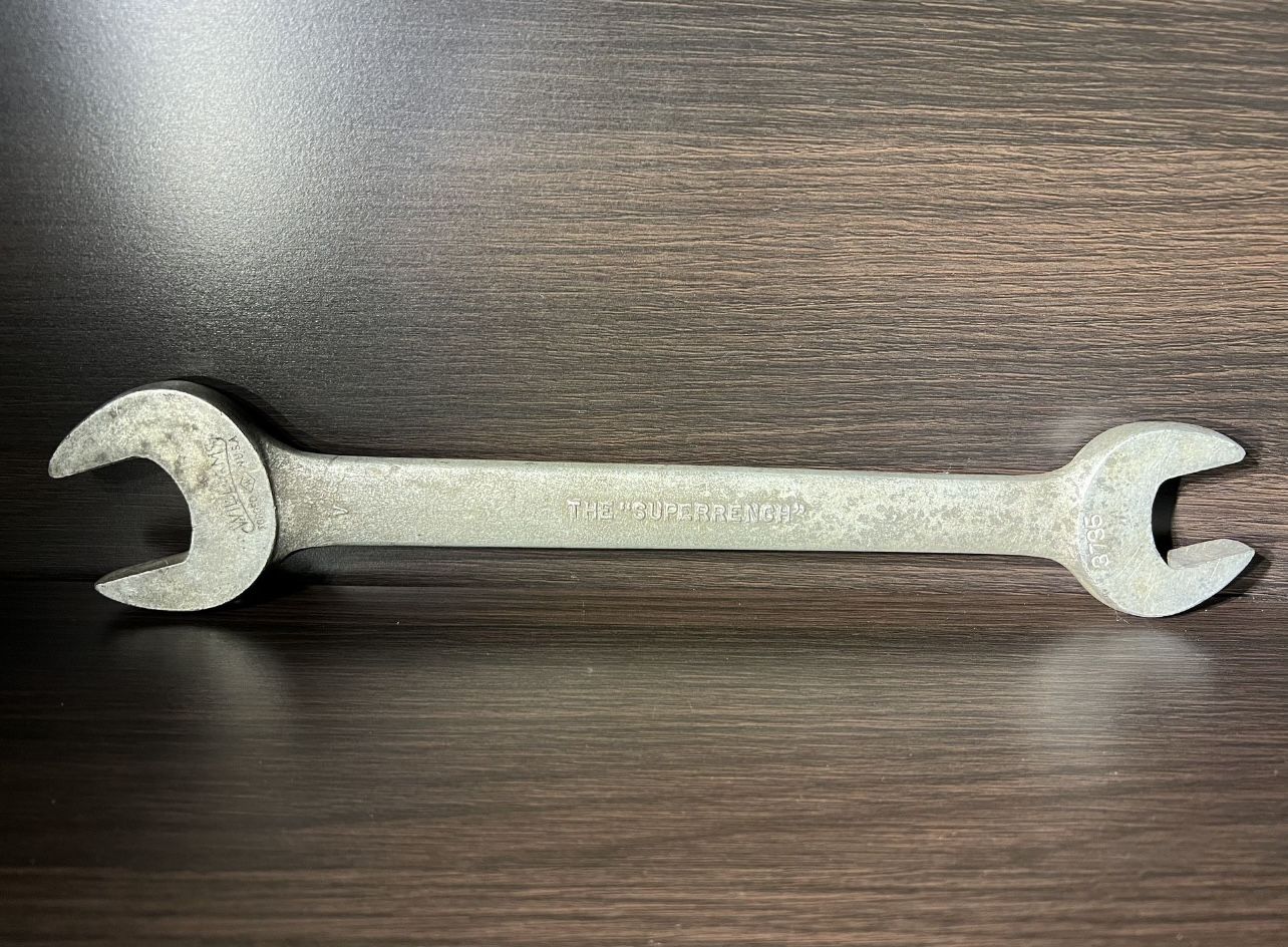 Vintage Williams 3735 Superrench c1930 Double Open End Wrench 1" and 1 1/8"