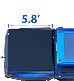 5.8' Soft Roll Up Tonneau Cover for 07-26 Chevy Silverado 1500 Truck Bed Cover