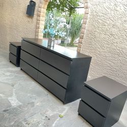 IKEA Dresser + Nightstands 