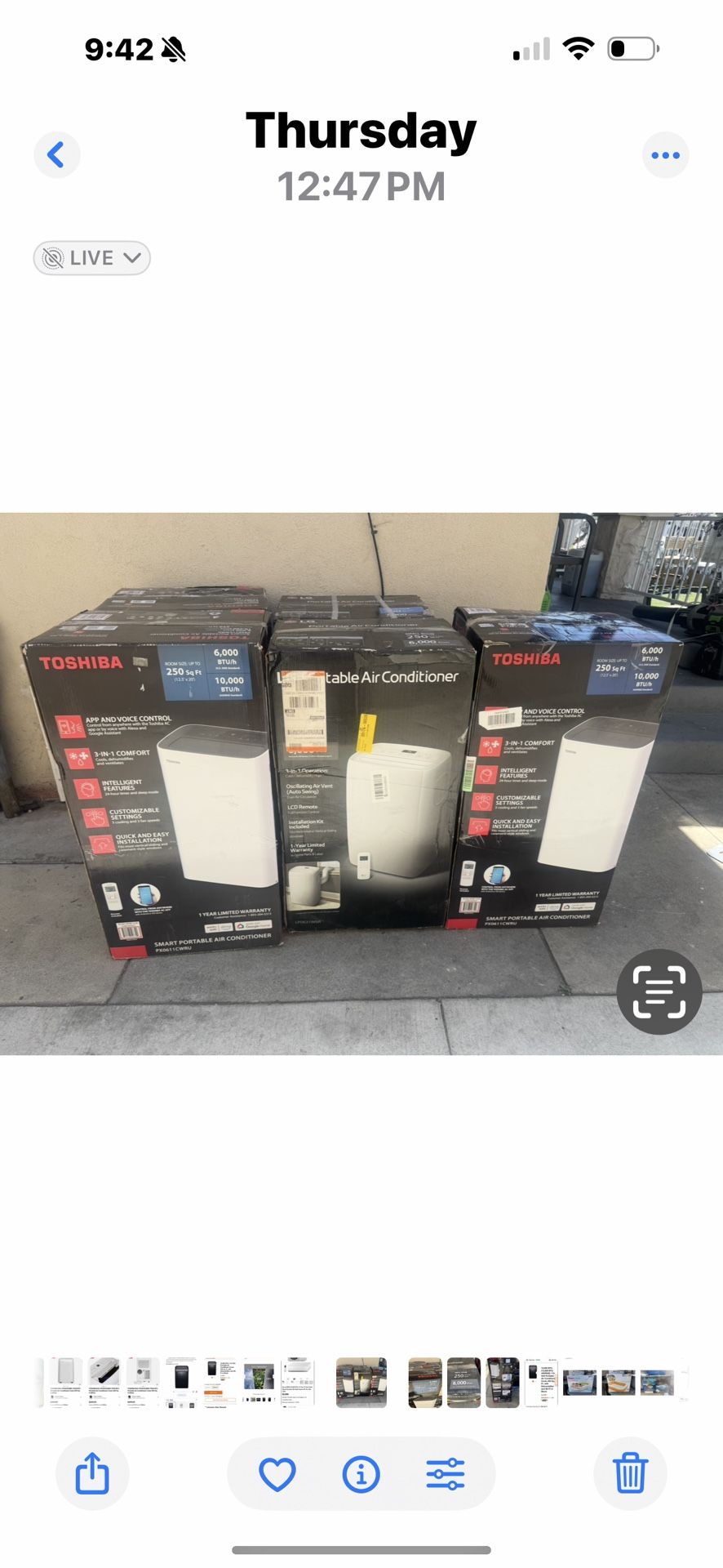 Aire Acondicionado Toshiba Portátil