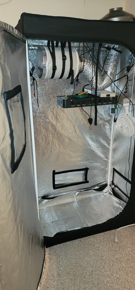 Grow Tent With Lights And Exhaust System