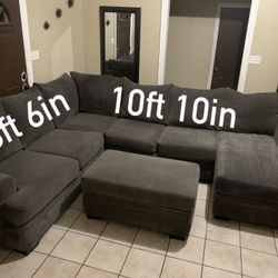 🩶✨ Sala Sectional 4pzs de Rooms To Go