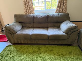 Gray Microfiber 3-Seater and love seat  Sofa- Ashley