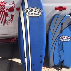 Surf Board And Boogie Board