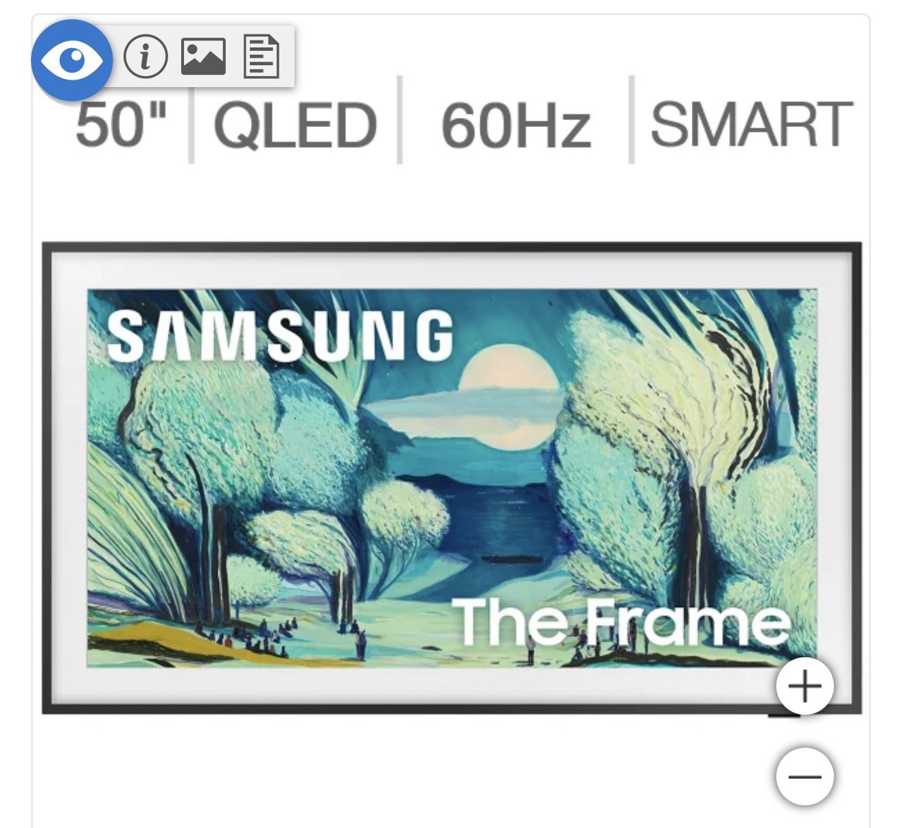 Samsung Tv The Frame 50 Inch