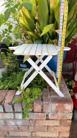 White Wood Sea Turtle  Folding Table