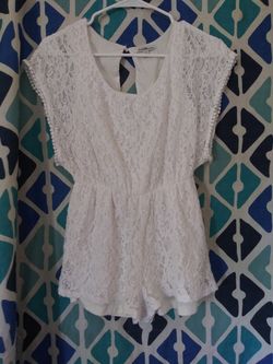 White Lace romper