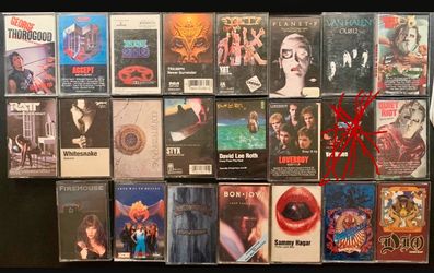 22 1980’s Rock N Roll Tapes!!