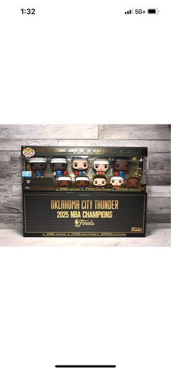 2025 nba champions OKC Thunders 5 pack Funko