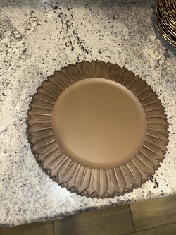 Charger plates brown