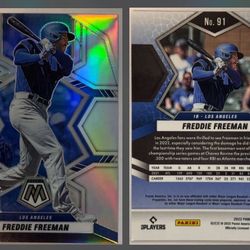 2022 Panini Mosaic - Freddie Freeman - Silver Prizm