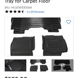 Ford F150 Floor Mats Weather Mats Rubber Mats Ford Lightning Tremor XLT Platinum Lariat Super Crew 