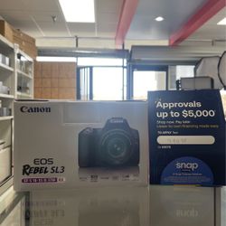 Canon Rebel SL3 With 18-55mm Lens 