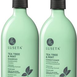 Luseta Tea Tree Mint Shampoo and Conditioner for Hair with Lavender, Tea Tree and Peppermint Oil Clarifying Shampoo and Conditioner, Sooth the scalp