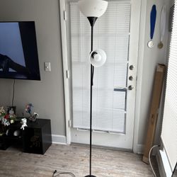 Black Floor Lamp with Reading Light