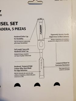 Husky 5 piece wood chisel set deals