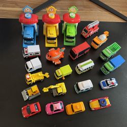 Tayo the Little Bus Friends Iconix Mini World Toy Cars Trucks Construction Vehicles