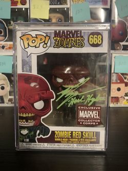 Ross Marquand Signed Zombie Red Skull