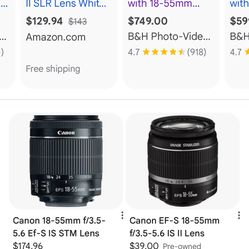 Canon And Tokina Lens