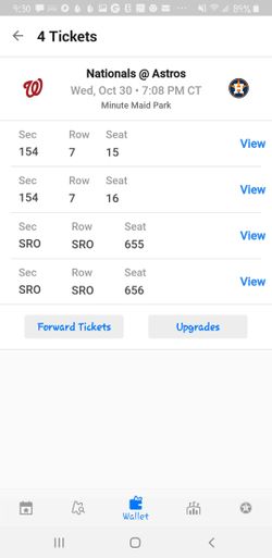 WORLD SERIES GAME 7 HOUSTON ASTROS VS WASHINGTON NATIONALS 10/30