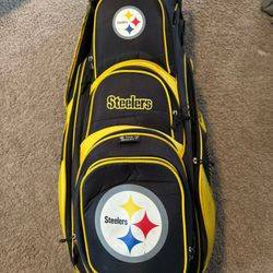 NFL Steelers 14-way Golf Club Bag Single Strap W/ Accessories 