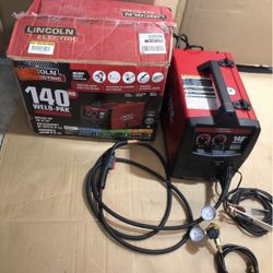 Lincoln Electric Weld-Pak 140 Amp MIG and Flux-Core Wire Feed Welder, 115V, Aluminum Welder with Spo