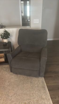Gray Upholstered Accent Chair