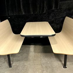 Table Top with 2 Beige Benches