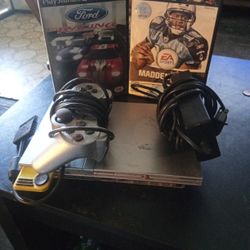 Ps2 With Games An Memory Card 