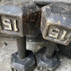 Pair Of 15 Lbs Each 