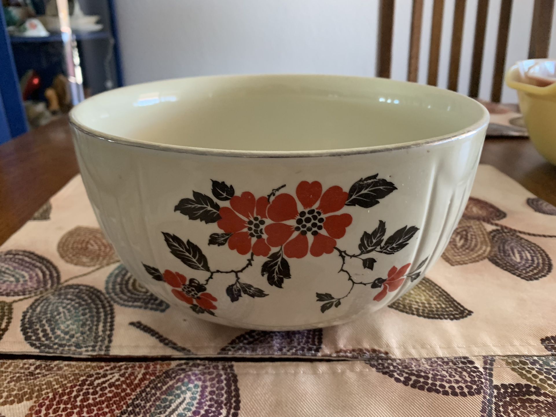 Hall Red Poppy Large Bowl. Make An Offer