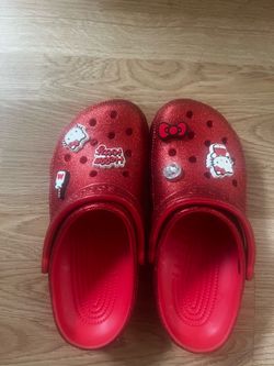 Glitter Hello Kitty Crocs