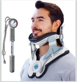 Cervical Neck Traction Device, Adjustable Air Pump Inflatable