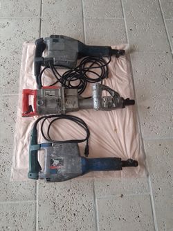 2 Bosch Jack Hammers And 1 Kango Jack Hammer