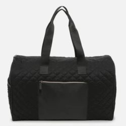 Black Weekender Large Quilted Bag
