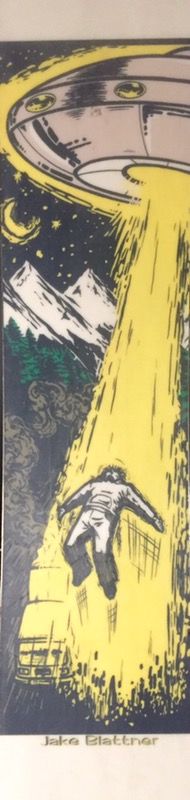 VINTAGE *ALIEN ABDUCTION* Ride RJ Snowboard JAKE BLATTNER