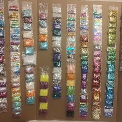 173 Bags of Sparkling Sequins – Full Color Lot