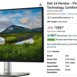 Dell 24” HD Monitor