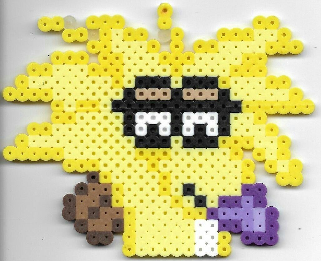 Angry Beavers Norbert Perler Bead Pixel Art
