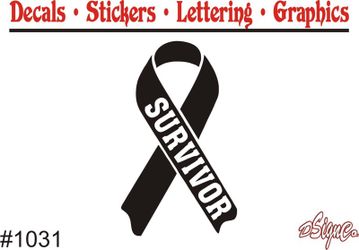 Cancer Ribbon Sticker 1031
