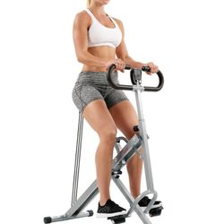 Sunny Health & Fitness Row-N-Ride Squat Machines for Home Glutes and Abs The Assist Trainer Workout Exercise Gym Butt Builder Equipment
