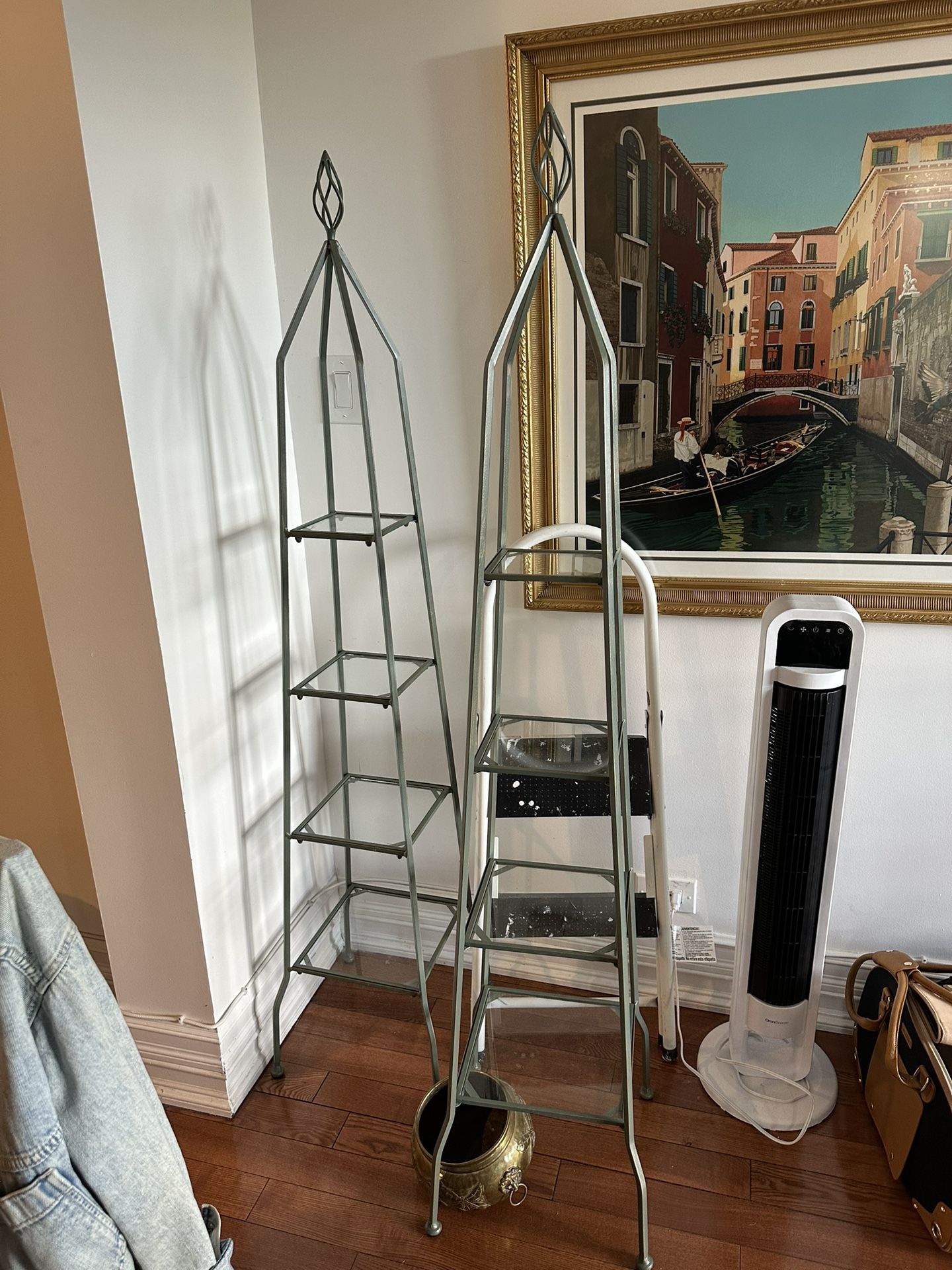 Iron & Glass Shelves