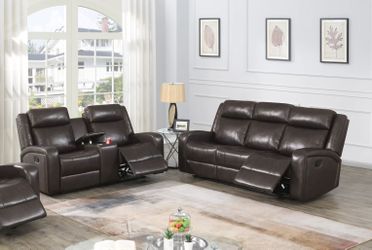 Manual Reclining Sofa & Recliner Loveseat Set