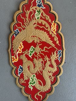 Asian vintage plaque