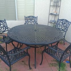 Wrought Iron Round Table