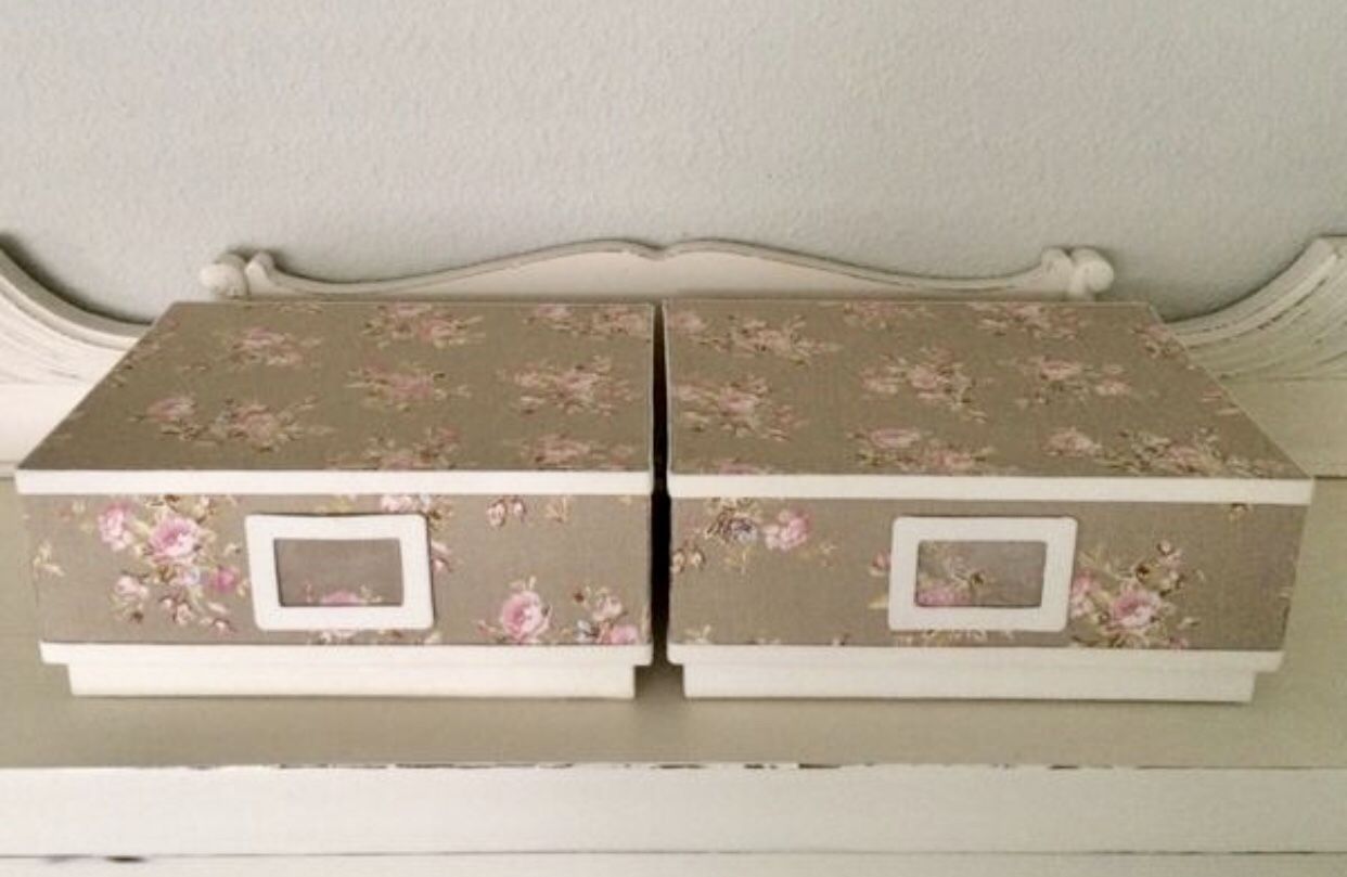 Rachel Ashwell Shabby Chic Castle Floral Patterned Storage boxes