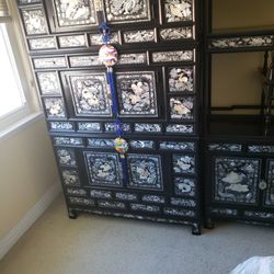 MOTHER  OF  PEARL. CABINET-$600  EACH 