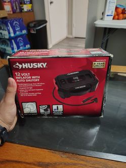 Brand New Husky 12V Digital Tire Inflator with Auto Shut-Off
