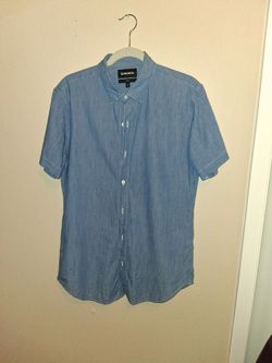 Bonobos Blue Short Sleeved Button Down